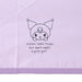 Sanrio Kuromi Folding Umbrella - UV Protection 99.9% Water Repellent