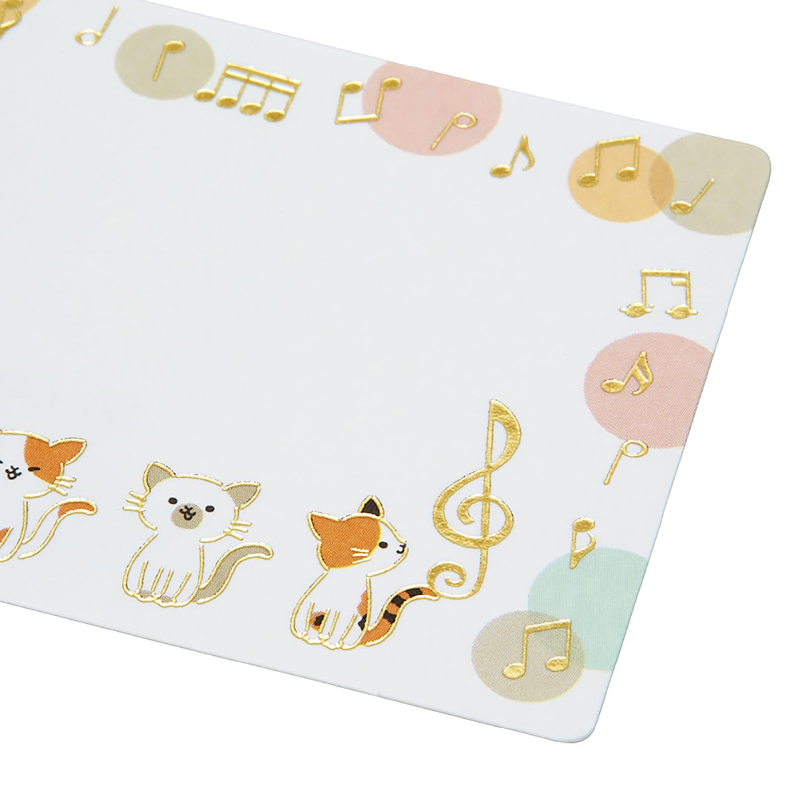 Sanrio Message Card Mini Cat & Musical Note Greeting Card - International Shipping- Japan Figure Store - #1 Bring To You The Best Japanese Goods