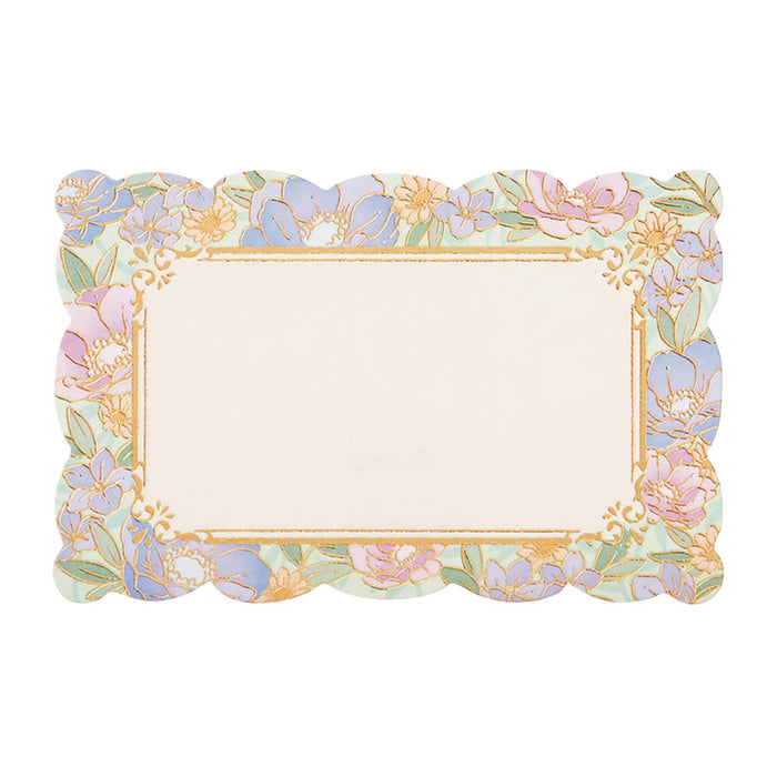 Sanrio Mini Message Card Blue Flower Pattern - Overseas Shipping Available