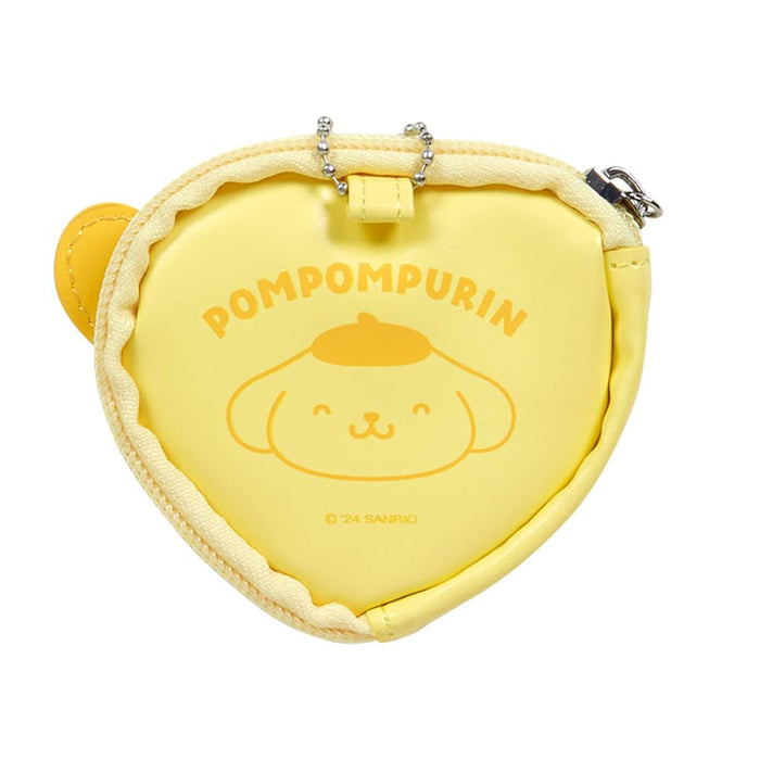 Sanrio Pompompurin Mini Pouch with Badge Colorful Heart Series 3rd Edition