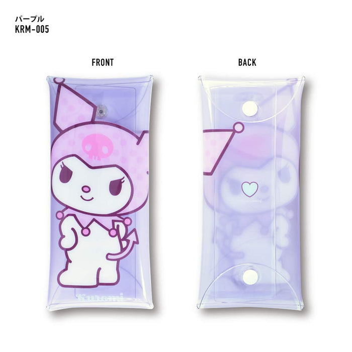 Trousse à crayons et organisateur d'accessoires Sanrio Kuromi Purple Clear Large