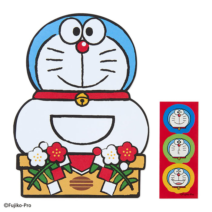 Sanrio Pochi Umschlag Doraemon Kagamimochi für vierfach gefaltete Scheine Neujahrsgeschenk