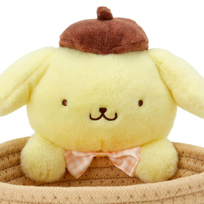 Sanrio Rope Basket With Pompompurin Mascot Medium Storage 886637