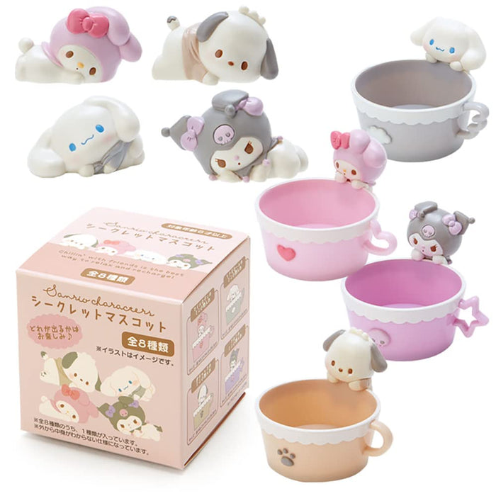 Ensemble complet de personnages Sanrio Miniature Mascot Dazed Chill Time Taille unique