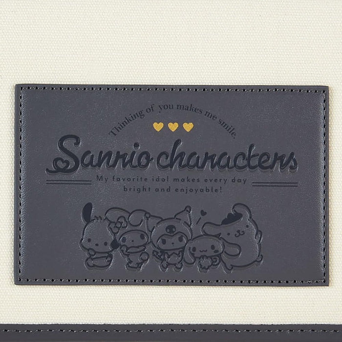 Pochette multi-poches pour personnages Sanrio, organiseur portable Enjoy Idol, couleur charbon