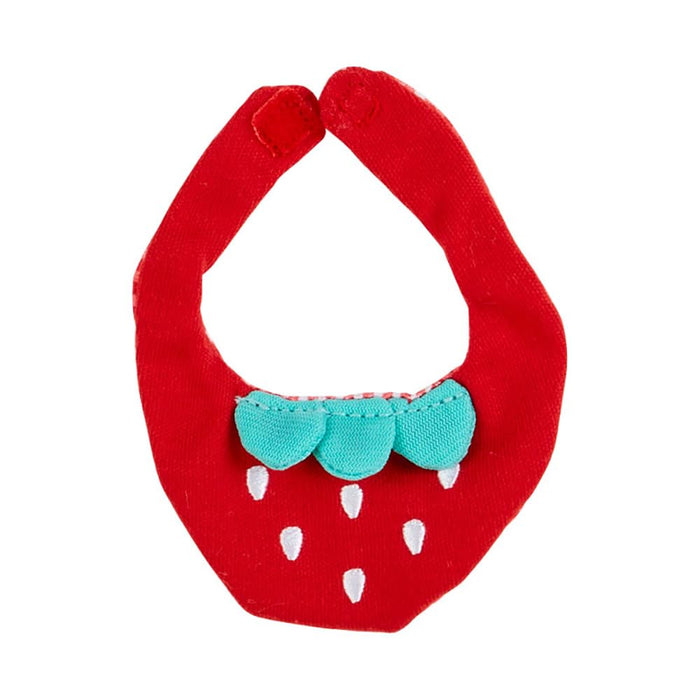 Sanrio Strawberry Bib for Fit Friends Dress-Up Supplies 4x8x0.5cm