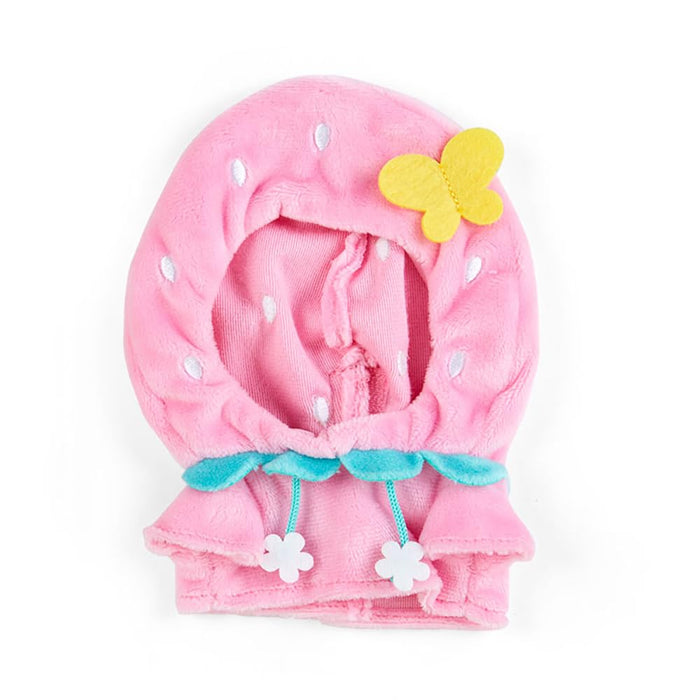 Sanrio Dress-Up Hoodie für Pitatto Friends - Erdbeere 17x11cm