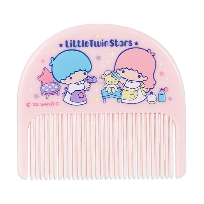 Sanrio Little Twin Stars Spiegel mit Vinylhülle und Kamm 8,5x1,2x8,2 cm