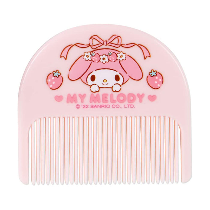 Miroir Sanrio My Melody avec étui en vinyle Peigne 8,5 x 1,2 x 8,2 cm Accessoire de mode