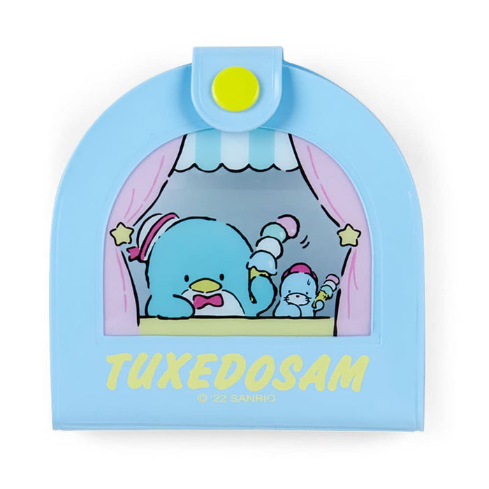 Miroir Sanrio Tuxedo Sam avec étui en vinyle et peigne 8,5 x 1,2 x 8,2 cm