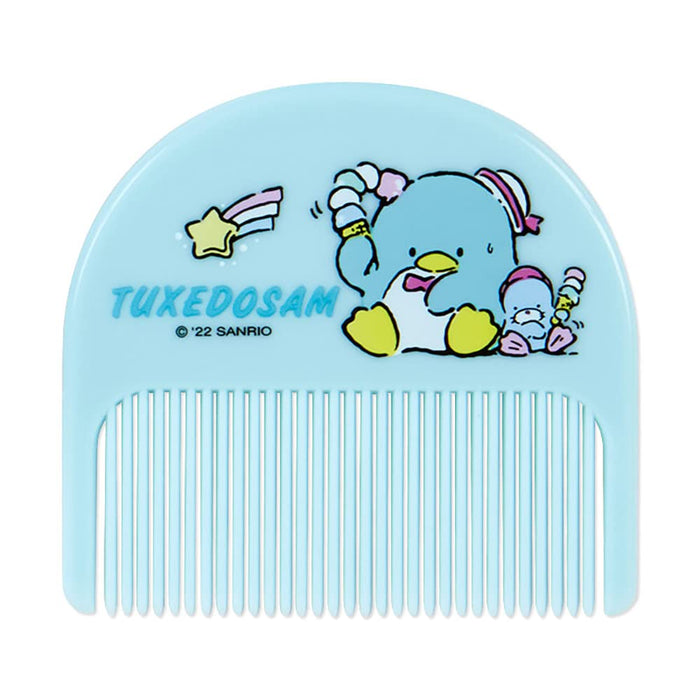 Sanrio Tuxedo Sam Mirror with Vinyl Case and Comb 8.5 x 1.2 x 8.2 cm