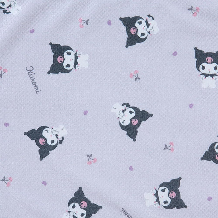 Écharpe rafraîchissante Sanrio Kuromi 20 x 86 cm – Motif personnage rafraîchissant lorsqu'il est mouillé