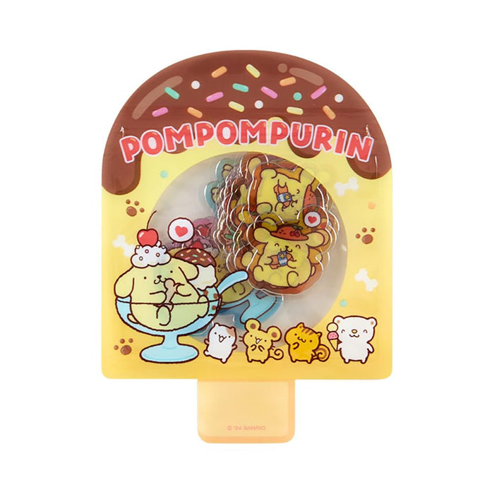 Autocollant d'été Sanrio Pompompurin 12,2x9x5cm - Autocollant personnage Pudding