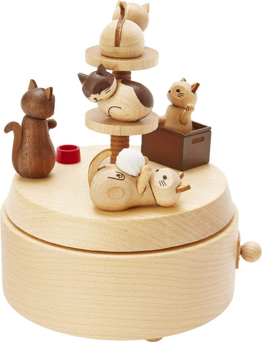 Sanrio Holz-Spieluhr Katze Beige Standard 577693