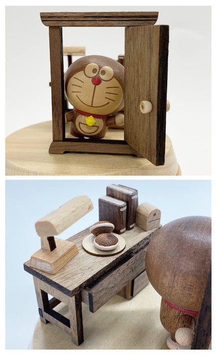 Boîte à musique en bois Sanrio Doraemon Anywhere Door H9157