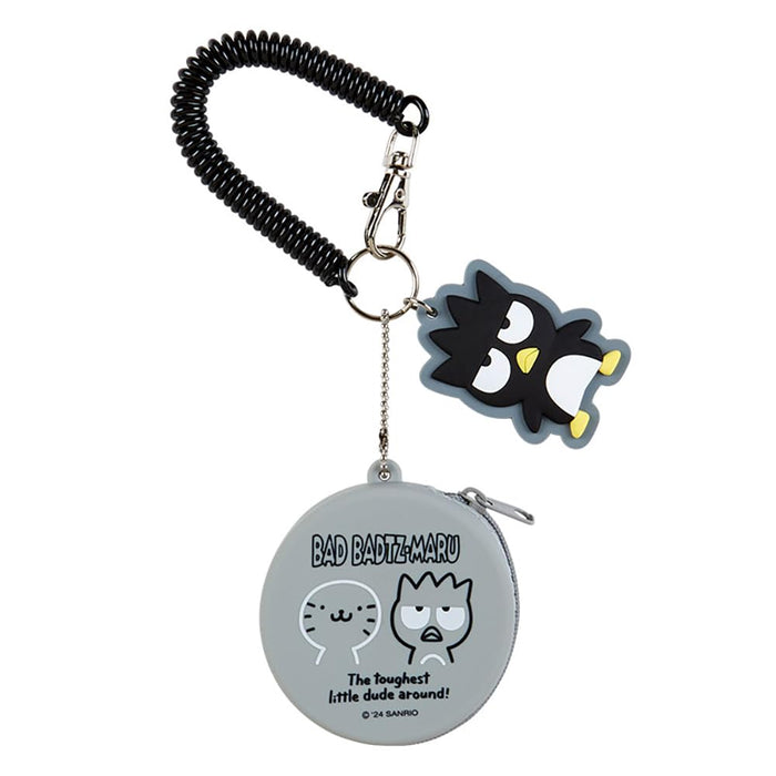 Sanrio Badtz-Maru Silicone Mini Case Charm Keychain 6.5x6.5x3Cm