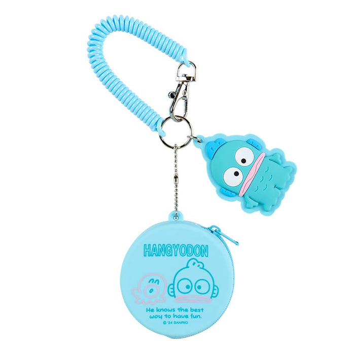 Sanrio Hangyodon Silicone Mini Case Keychain Fish Design 6.5cm x 6.5cm x 3cm