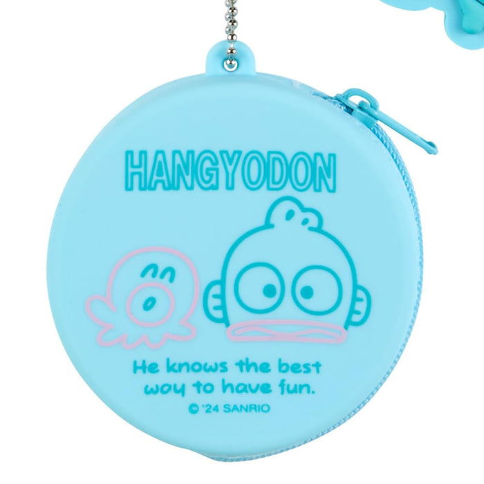 Sanrio Hangyodon Silicone Mini Case Keychain Fish Design 6.5cm x 6.5cm x 3cm