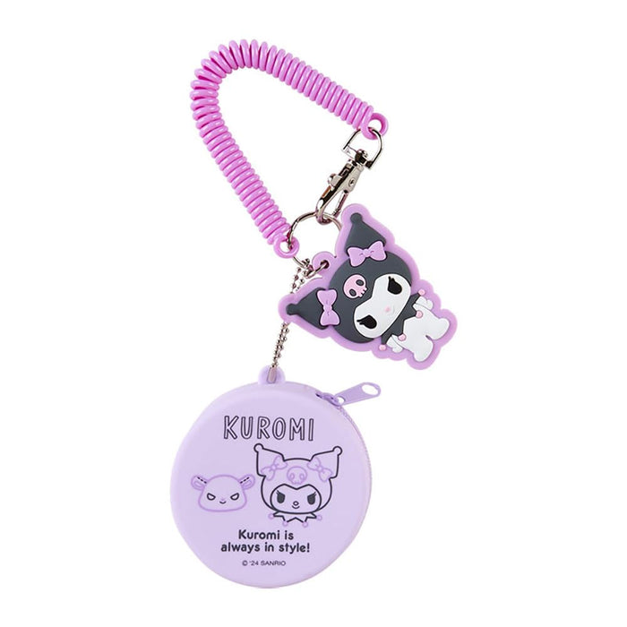 Porte-clés en silicone Sanrio Kuromi Mini Case Charm 6,5 x 6,5 x 3 cm Personnage