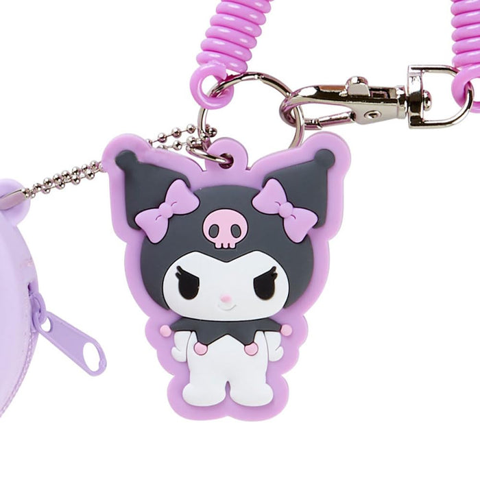 Porte-clés en silicone Sanrio Kuromi Mini Case Charm 6,5 x 6,5 x 3 cm Personnage