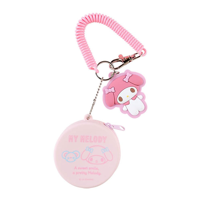 Porte-clés Mini étui en silicone My Melody de Sanrio 6,5 x 6,5 x 3 cm