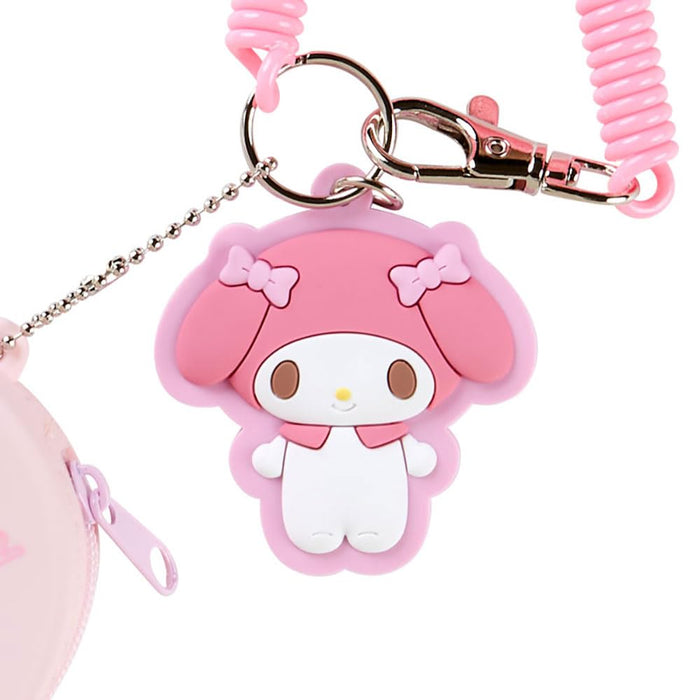 Porte-clés Mini étui en silicone My Melody de Sanrio 6,5 x 6,5 x 3 cm