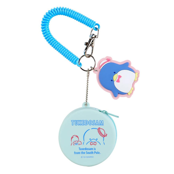 Sanrio Tuxedo Sam Silicone Mini Case Keychain - 6.5cm x 3cm Charm