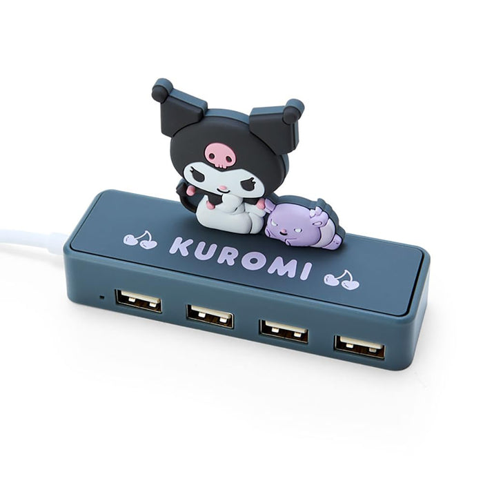 Sanrio Kuromi Slim USB Hub – Compact 6x9.5x3 cm Design 327484