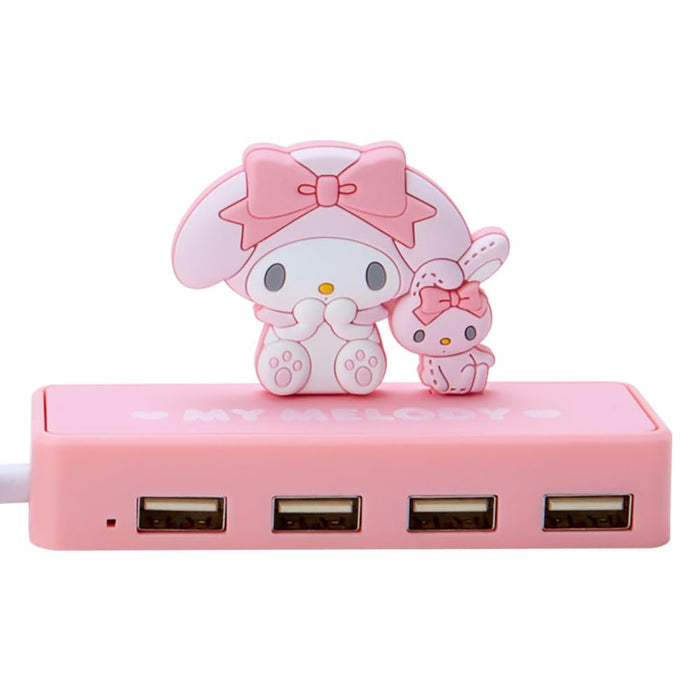 Concentrateur USB fin Sanrio My Melody - Design compact 6 x 9,5 x 3 cm