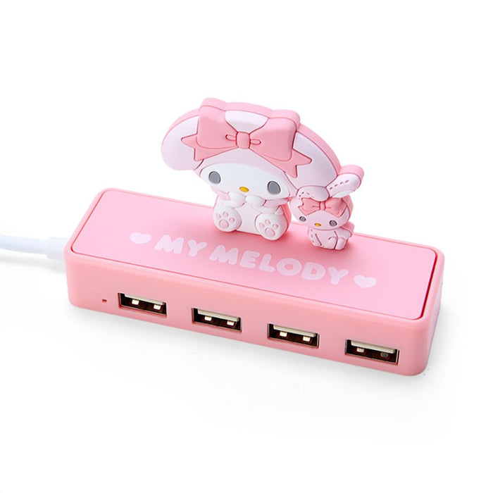 Concentrateur USB fin Sanrio My Melody - Design compact 6 x 9,5 x 3 cm