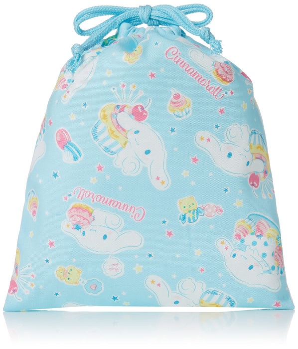 Sanrio Small Drawstring Bag for Girls Featuring Cinnamoroll