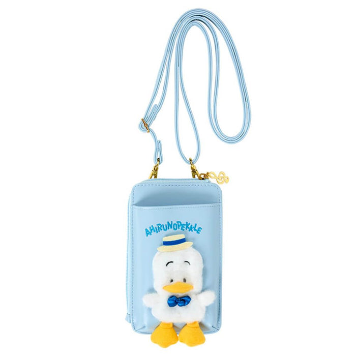 Sac bandoulière pour smartphone Sanrio Pekkle Duck - Chanter et danser de bonne humeur