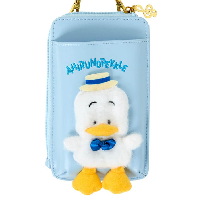 Sac bandoulière pour smartphone Sanrio Pekkle Duck - Chanter et danser de bonne humeur