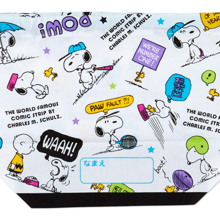 Pochette à lunch Sanrio Snoopy Sac de rangement alimentaire réutilisable coloré