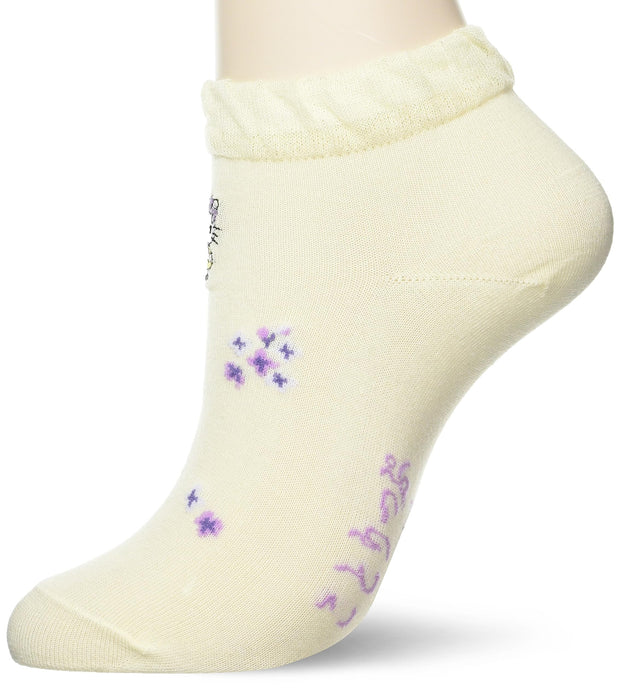 Cremefarbene Sanrio-Socken für Damen, 23–25 cm – bequemes und stylisches Schuhwerk