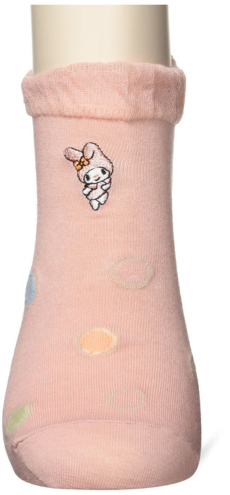 Chaussettes roses saumon pour femmes Sanrio 23-25 ​​cm - Confortables et élégantes