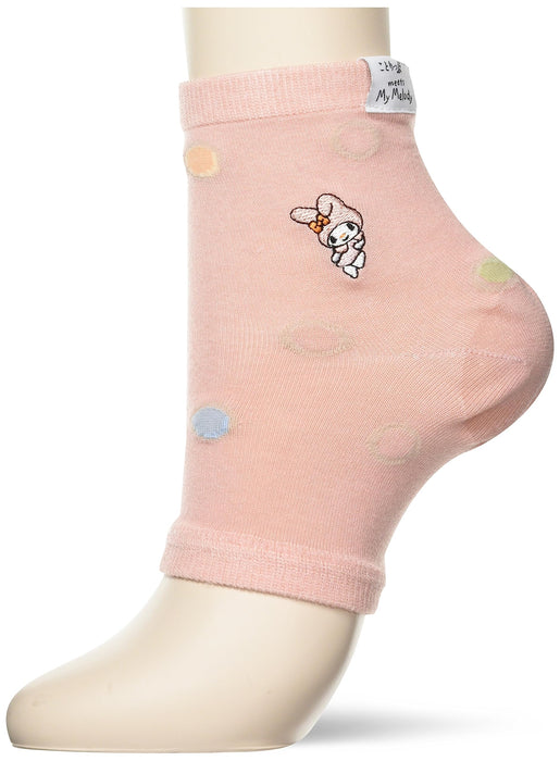 Chaussettes roses saumon pour femmes Sanrio 23-25 ​​cm, coupe confortable