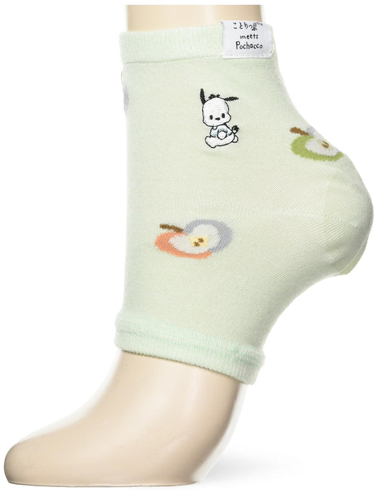 Chaussettes vertes menthe pour femmes Sanrio 23-25 ​​cm Coupe confortable