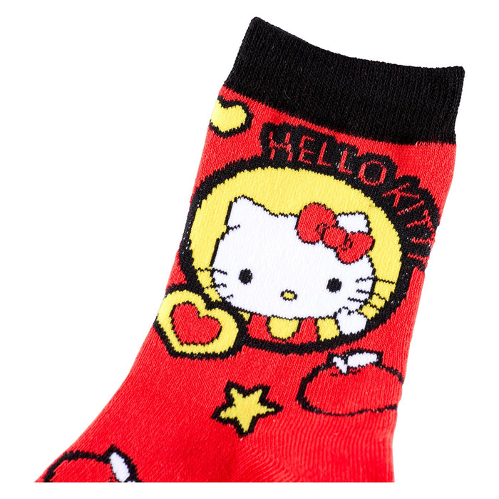 Rote Sanrio-Mädchensocken, Größe 4–8, bequem und stylisch