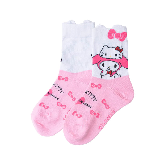 Sanrio Women's and Kids Short Socks - Selectable 1 Pair Cinnamoroll Hello Kitty