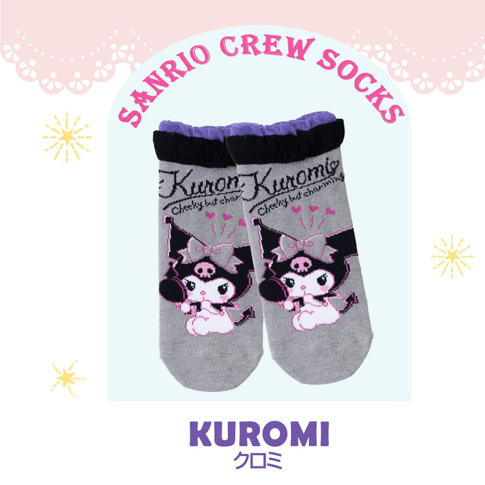 Chaussettes pour femmes et enfants Sanrio - Longueur courte Cinnamoroll et autres personnages Plusieurs tailles