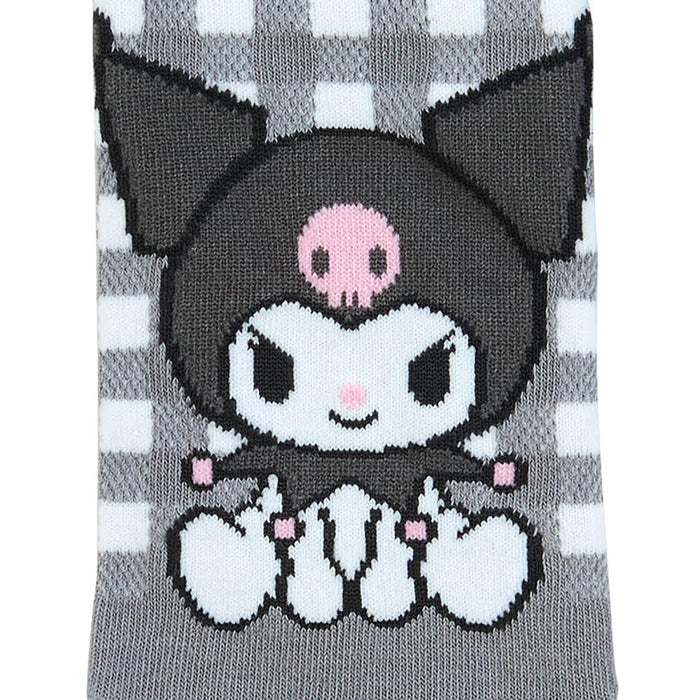 Chaussettes à l'effigie du personnage Sanrio Kuromi, taille 23-25 ​​cm, pour femmes et adolescentes