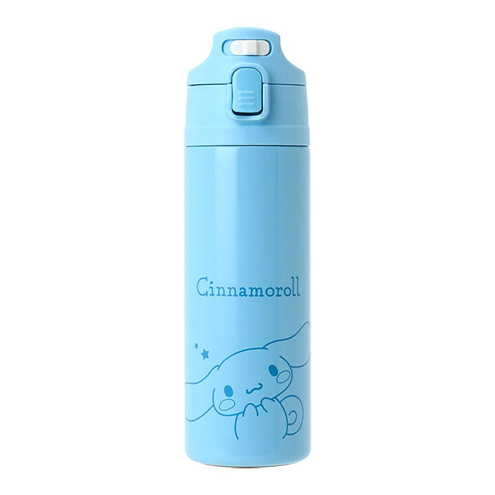 Sanrio Cinnamoroll Kids Stainless Steel Bottle 470ml One-Touch Cold Storage