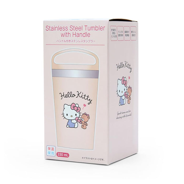 Sanrio Hello Kitty Edelstahlbecher mit Henkel 16x8,5 cm