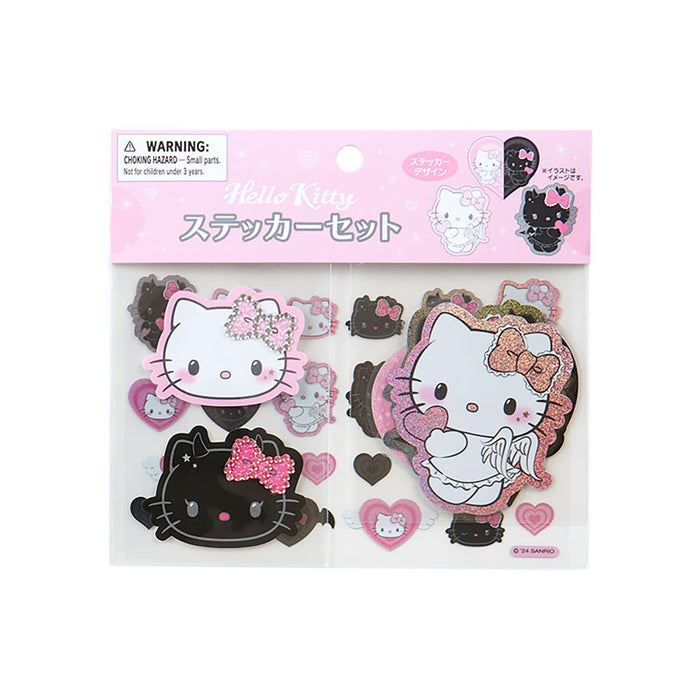 Ensemble d'autocollants Sanrio Hello Kitty Ange et Démon Durable 931934