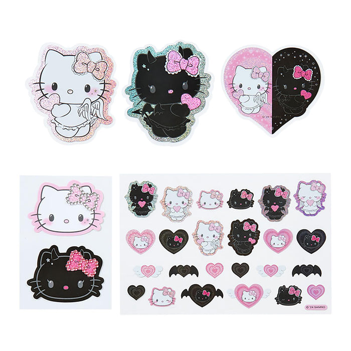 Ensemble d'autocollants Sanrio Hello Kitty Ange et Démon Durable 931934