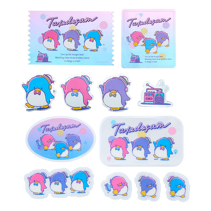 Sanrio Tuxedo Sam Dance and Music Sticker Set for Ages 3+ PVC Paper