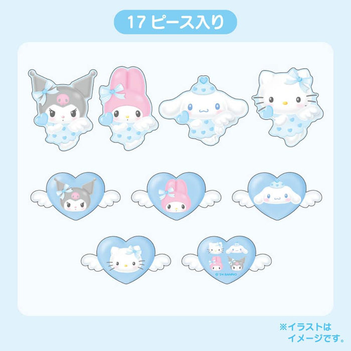 Ensemble d'autocollants Sanrio Dreaming Angel Design Series 2 Deuxième édition Personnages Sanrio