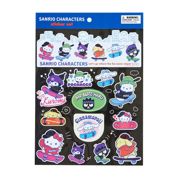 Sanrio Stickers for Skateboards - Colorful Sanrio Characters 810533