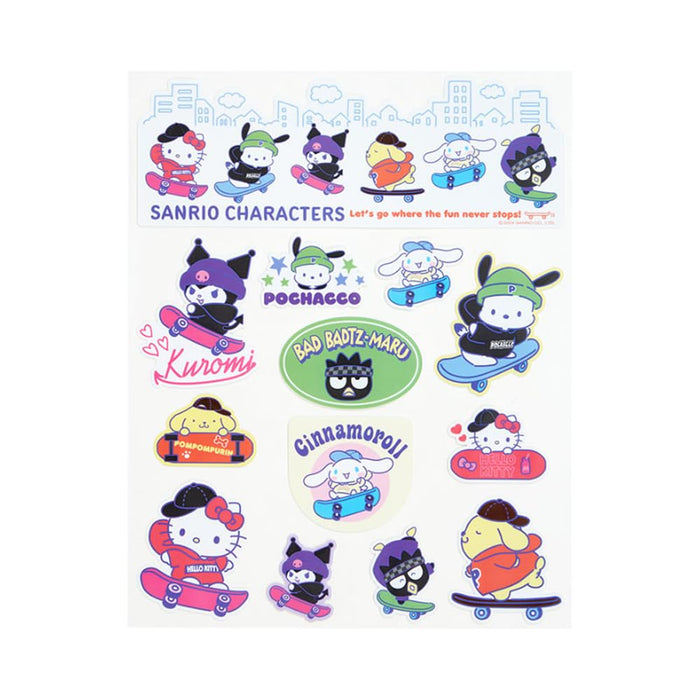 Autocollants Sanrio pour skateboards - Personnages Sanrio colorés 810533